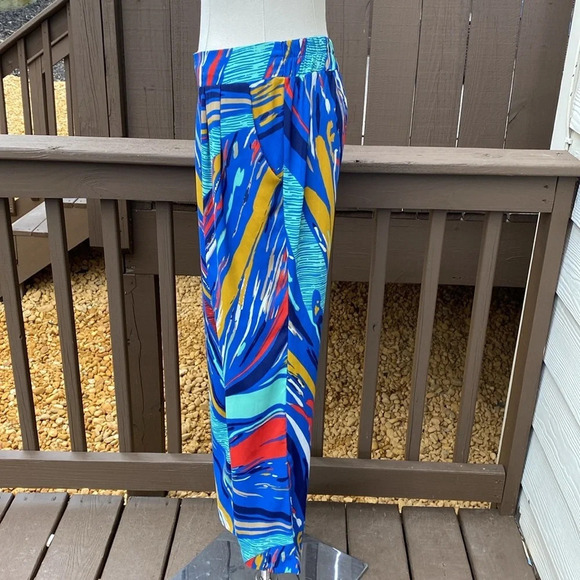 Anthropologie Everly Paint splatter pants with pockets size medium - Picture 9 of 13